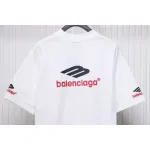 Balenciaga 3B Big M full-Embroidered T-shirt White