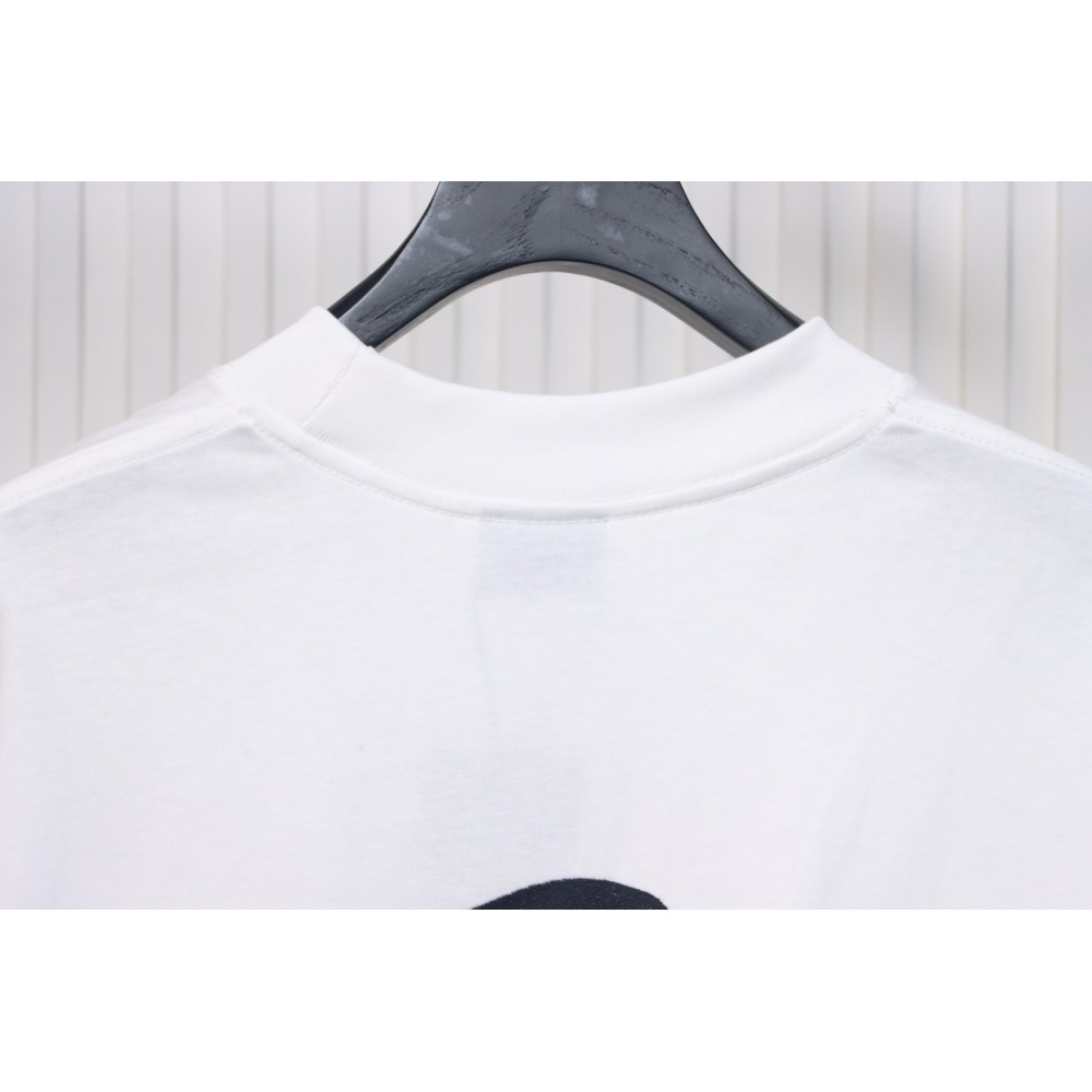 Balenciaga 3B Big M full-Embroidered T-shirt White