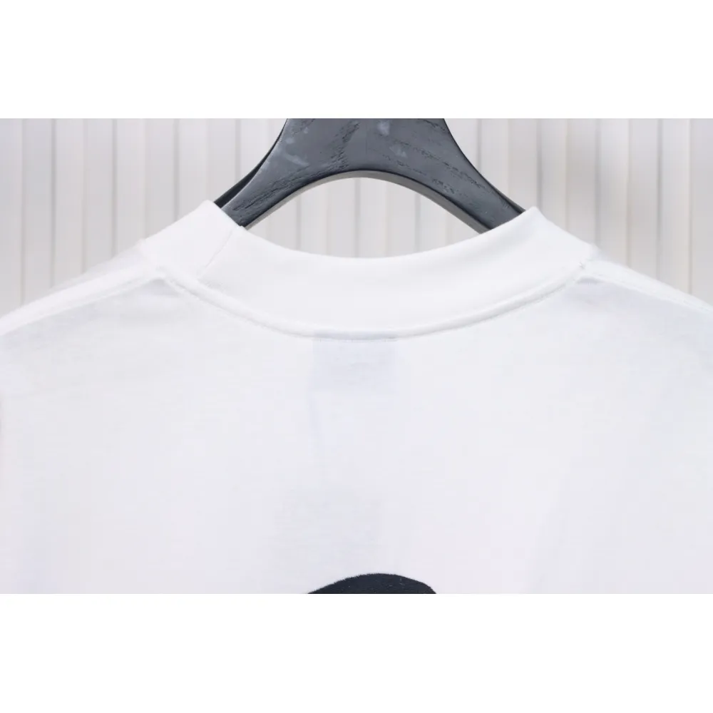 Balenciaga 3B Big M full-Embroidered T-shirt White