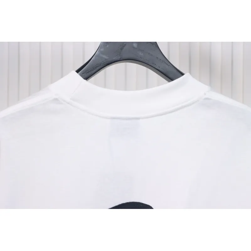 Balenciaga 3B Big M full-Embroidered T-shirt White
