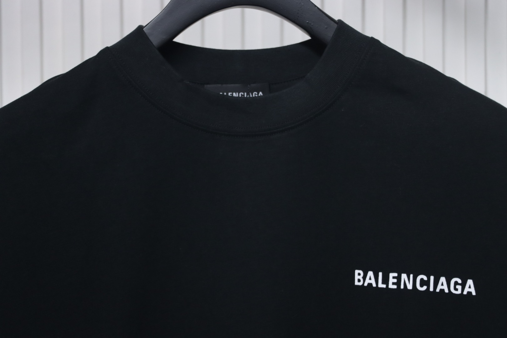 Balenciaga Classic Letter Print T-shirt Black