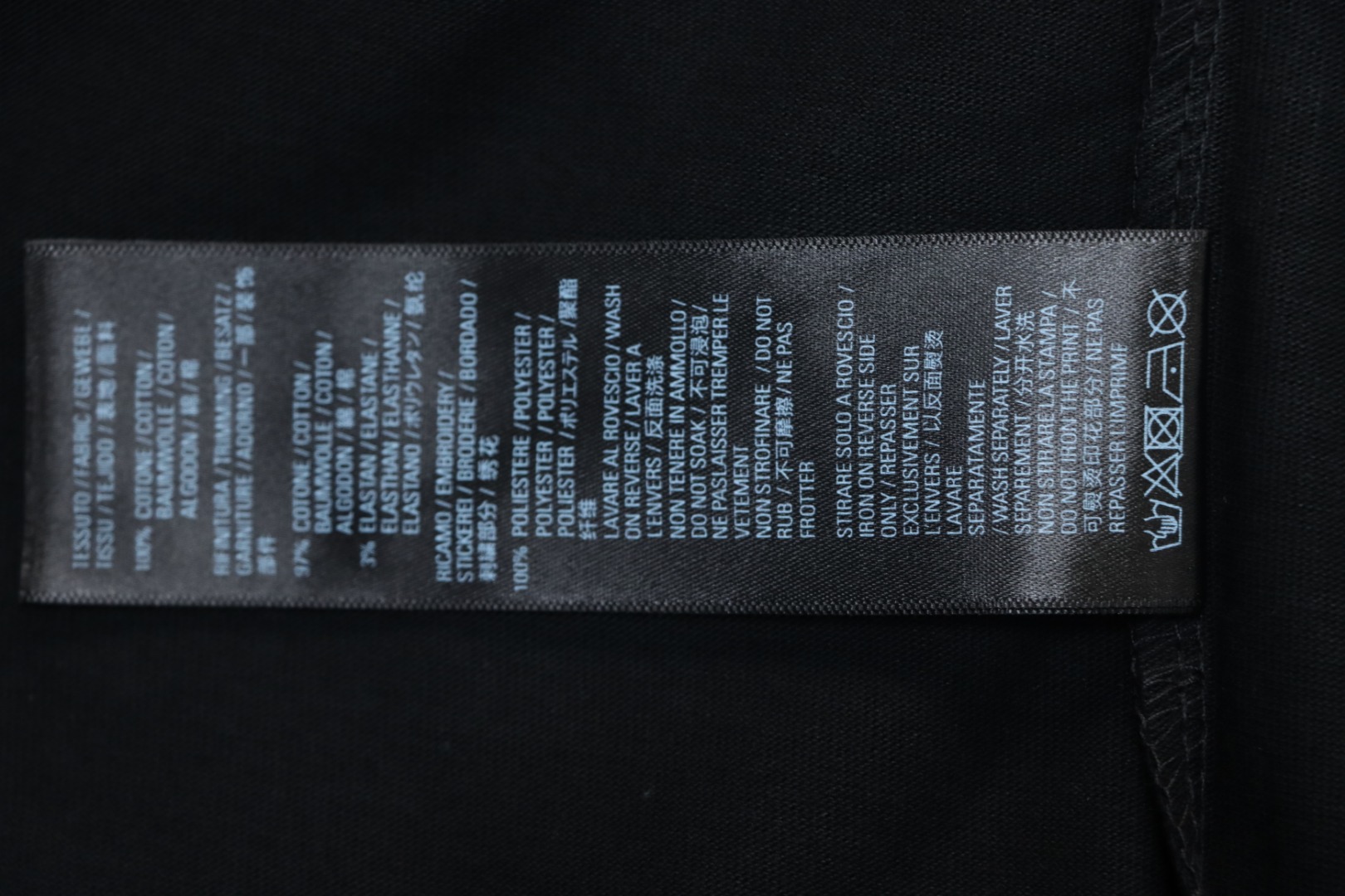 Balenciaga Classic Letter Print T-shirt Black