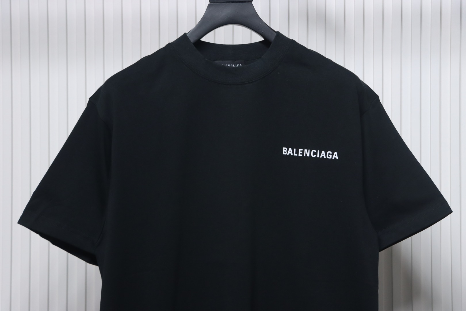 Balenciaga Classic Letter Print T-shirt Black
