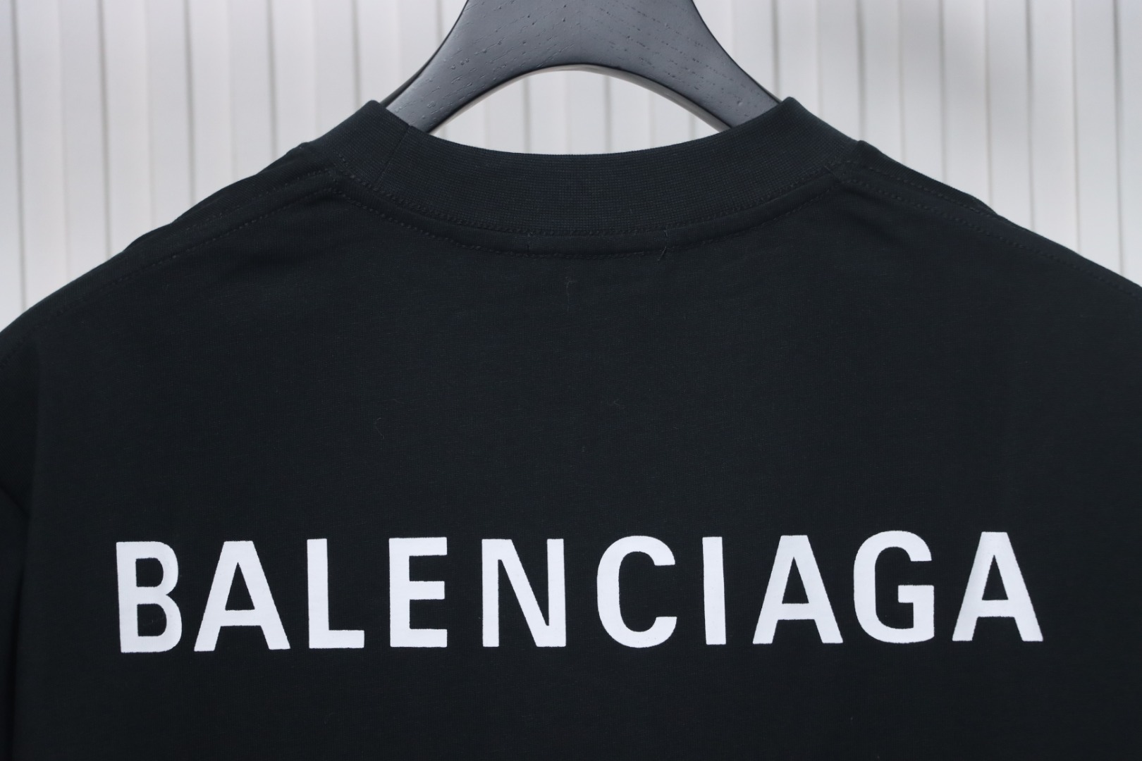 Balenciaga Classic Letter Print T-shirt Black