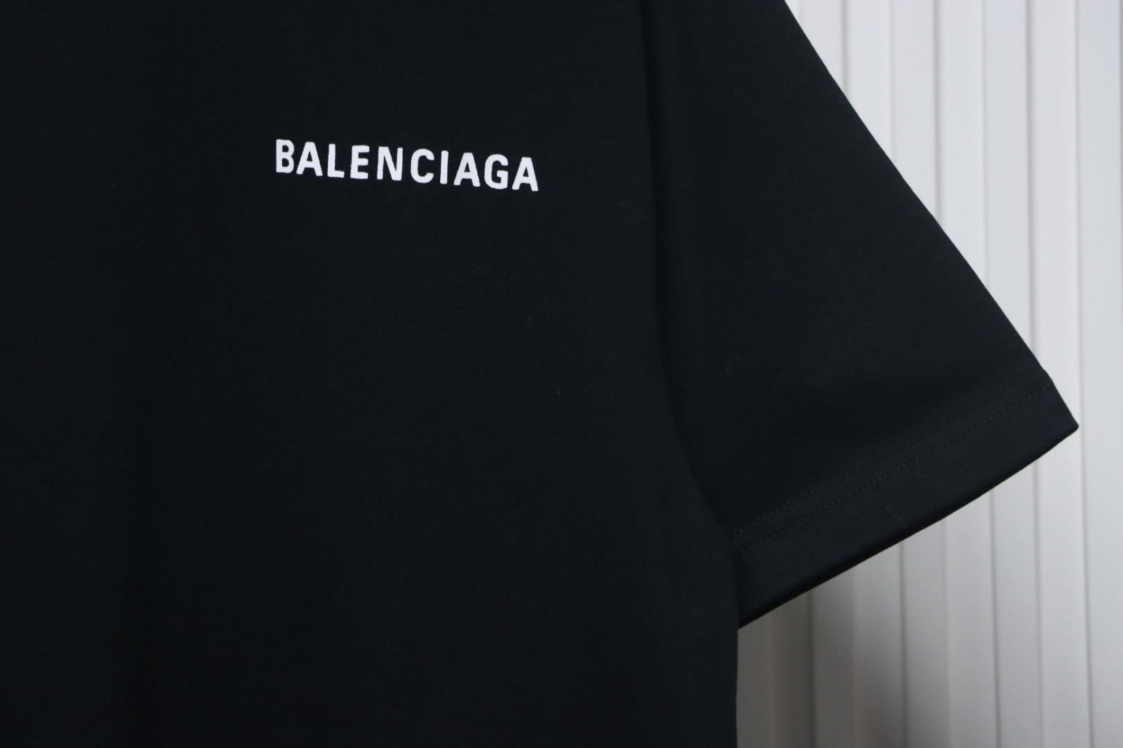 Balenciaga Classic Letter Print T-shirt Black