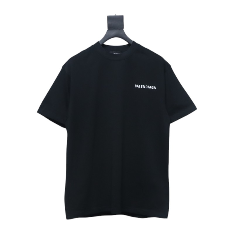 Balenciaga Classic Letter Print T-shirt Black