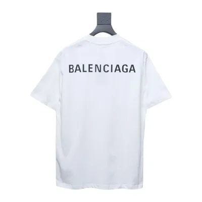 Balenciaga Classic Letter Print T-shirt White 02