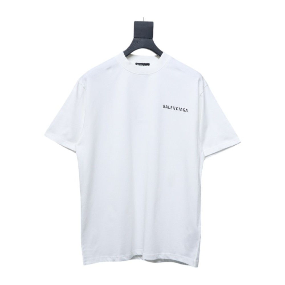 Balenciaga Classic Letter Print T-shirt White