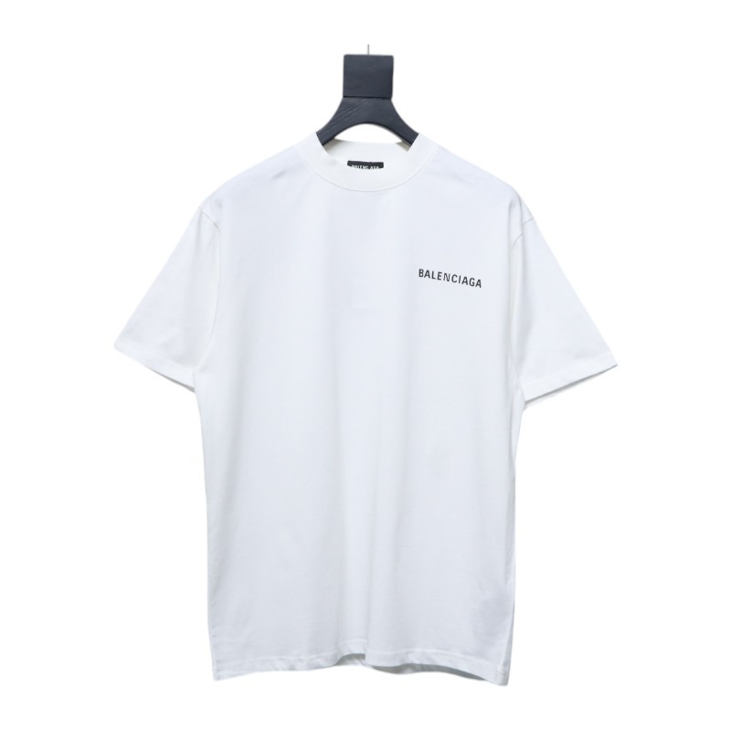 Balenciaga Classic Letter Print T-shirt White