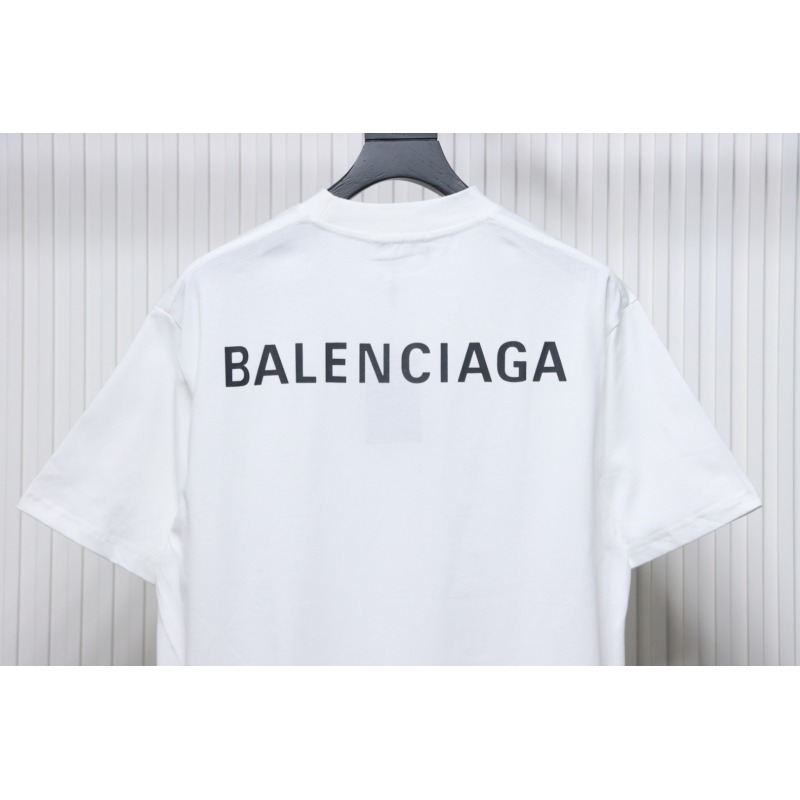 Balenciaga Classic Letter Print T-shirt White