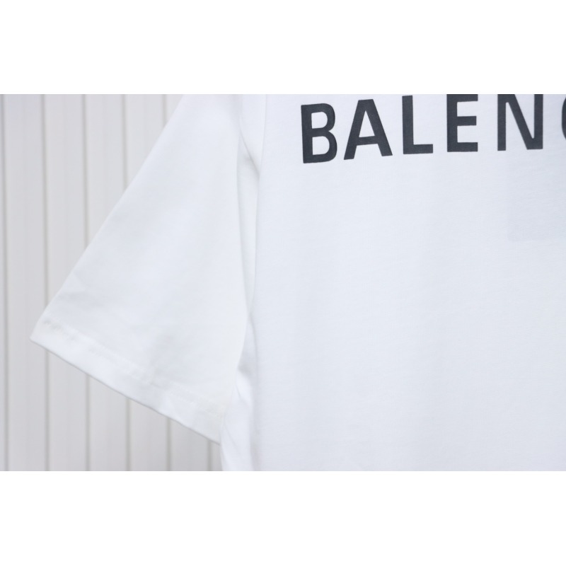 Balenciaga Classic Letter Print T-shirt White