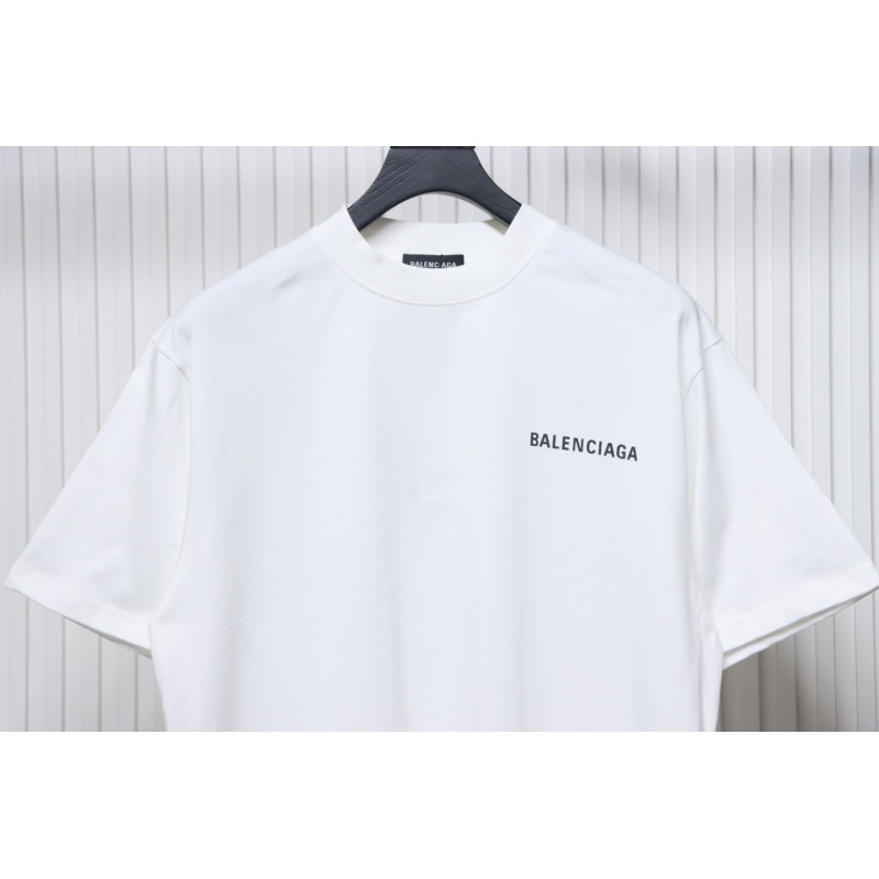Balenciaga Classic Letter Print T-shirt White
