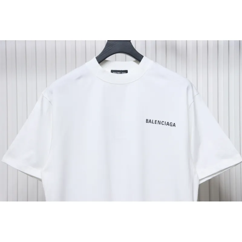 Balenciaga Classic Letter Print T-shirt White