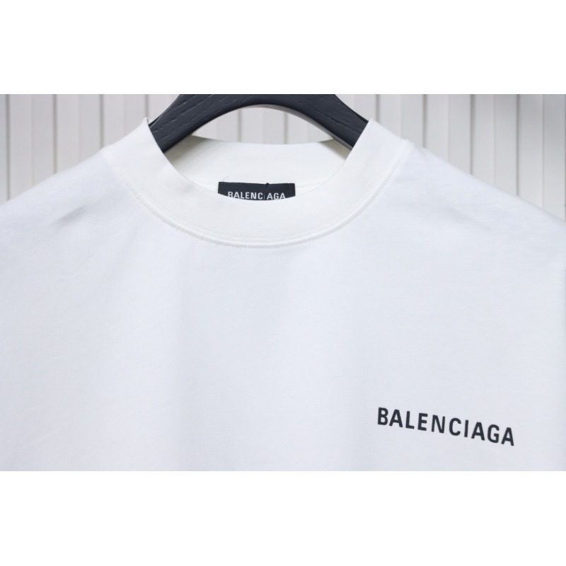 Balenciaga Classic Letter Print T-shirt White