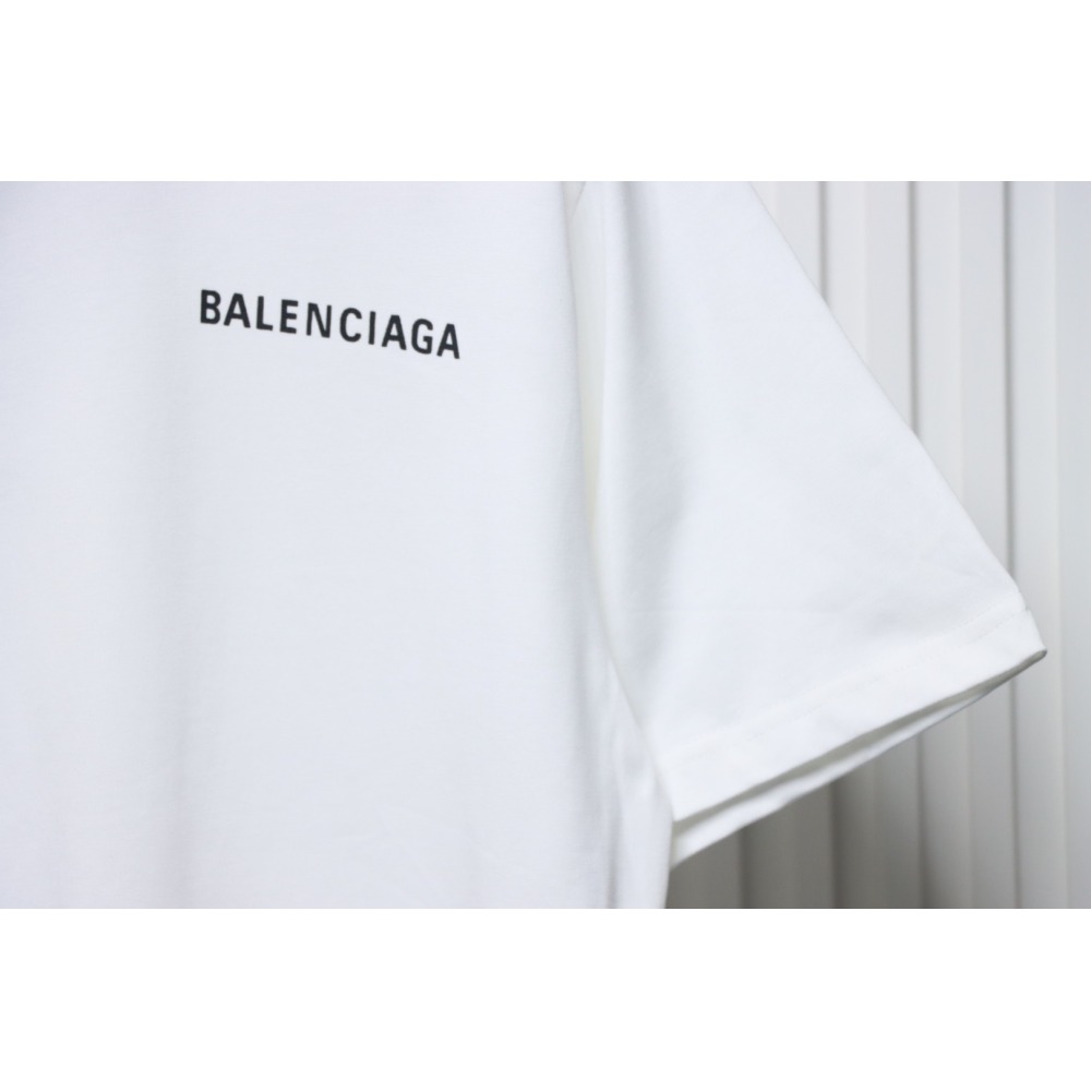 Balenciaga Classic Letter Print T-shirt White