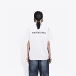 Balenciaga Classic Letter Print T-shirt White