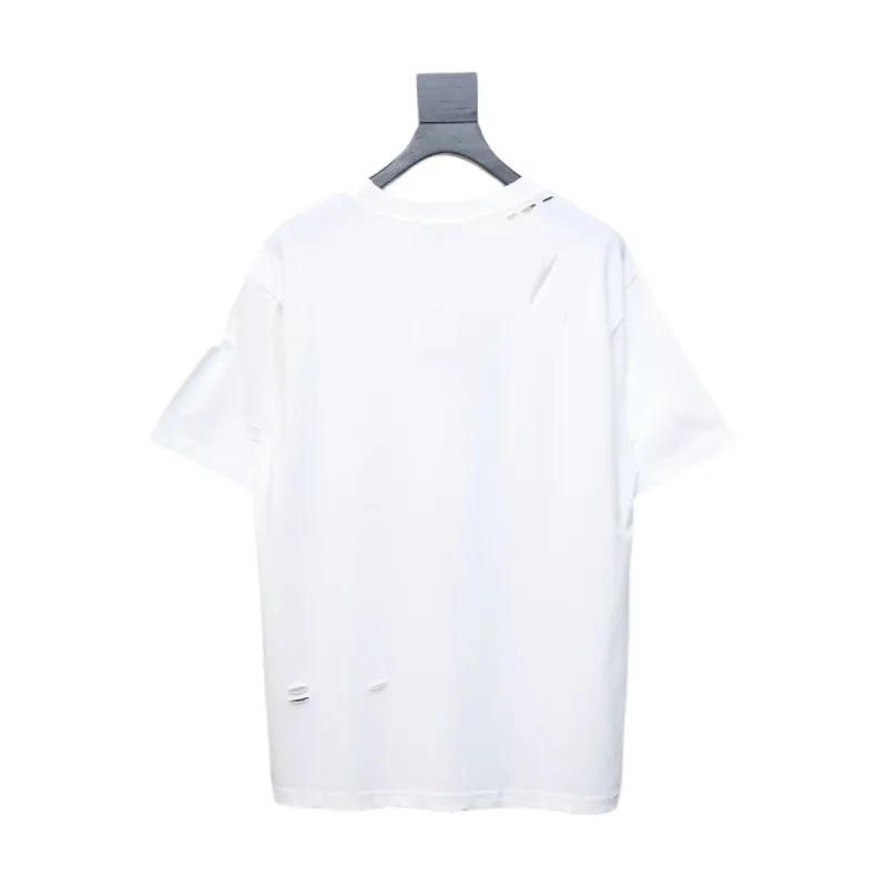Balenciaga Distressed T-shirt White