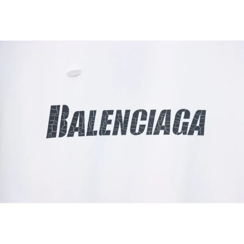 Balenciaga Distressed T-shirt White