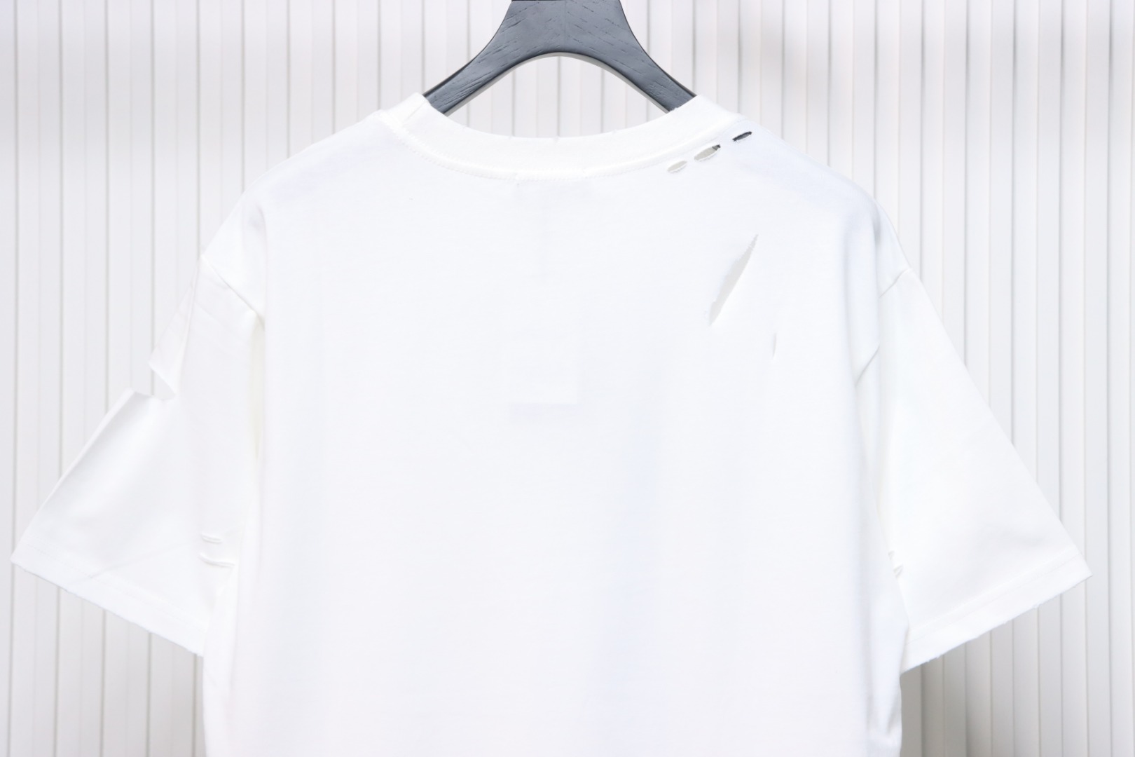 Balenciaga Distressed T-shirt White