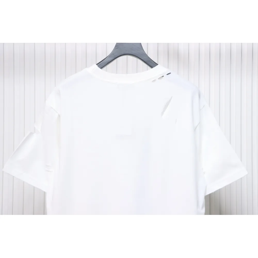 Balenciaga Distressed T-shirt White