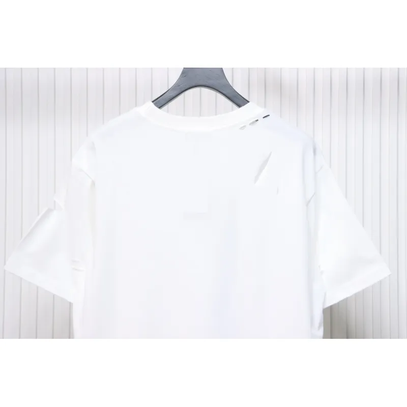 Balenciaga Distressed T-shirt White