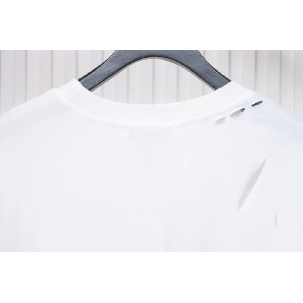 Balenciaga Distressed T-shirt White