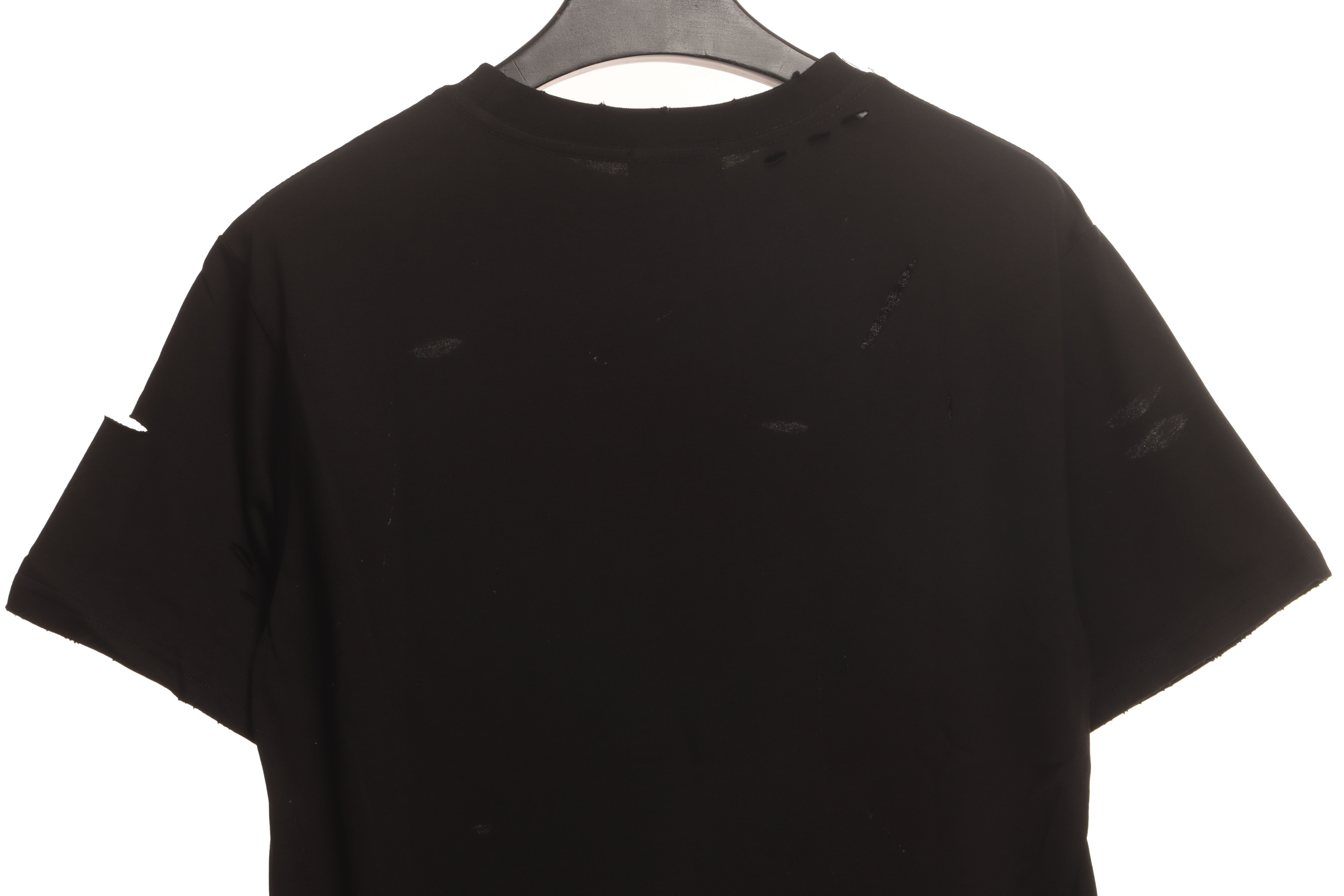Balenciaga Distressed T-shirt Black