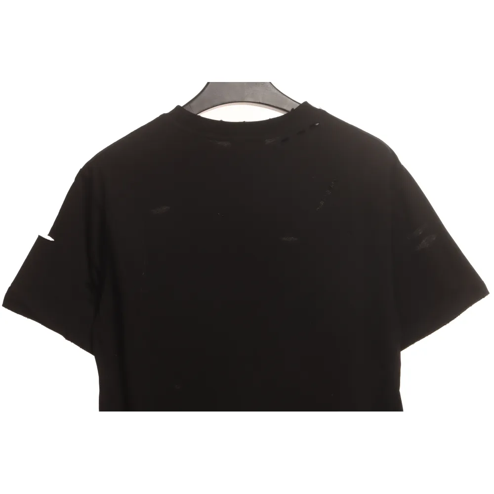 Balenciaga Distressed T-shirt Black