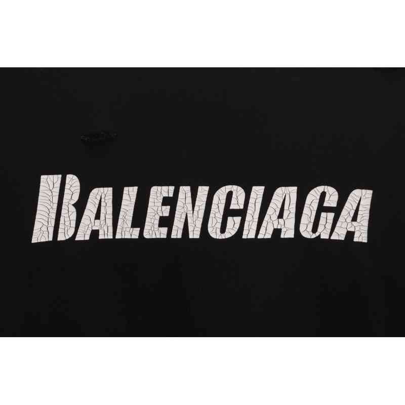Balenciaga Distressed T-shirt Black