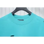 Balenciaga Distressed T-shirt Lake Blue