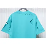 Balenciaga Distressed T-shirt Lake Blue