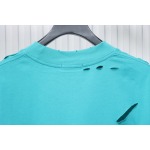 Balenciaga Distressed T-shirt Lake Blue