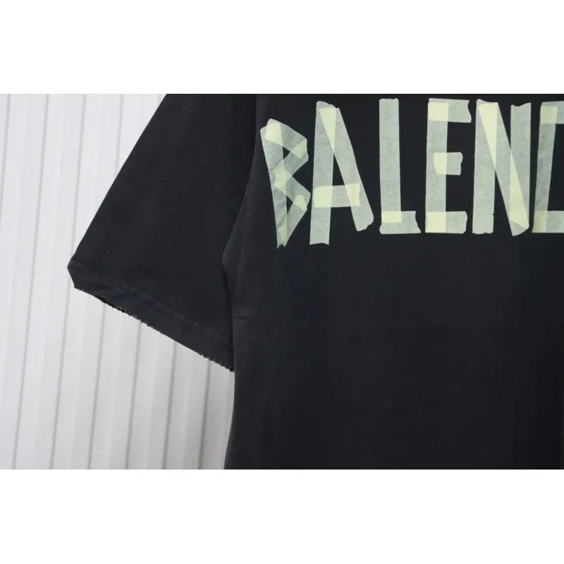 Balenciaga Masking Tape T-shirt Black