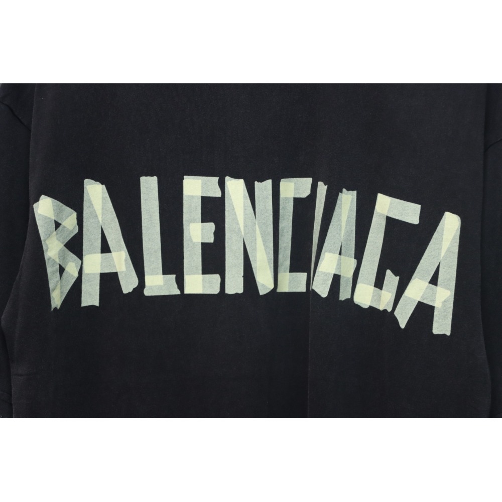 Balenciaga Masking Tape T-shirt Black