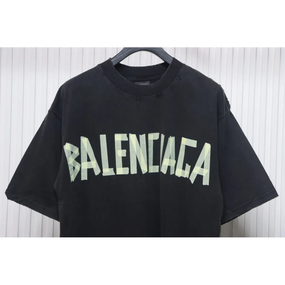 Balenciaga Masking Tape T-shirt Black