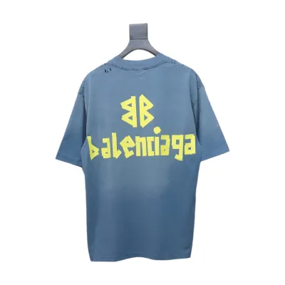 Balenciaga Masking Tape T-shirt Blue 01