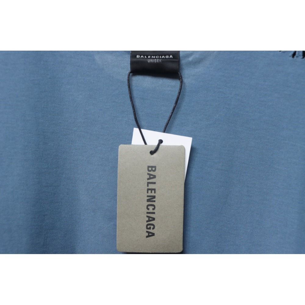 Balenciaga Masking Tape T-shirt Blue