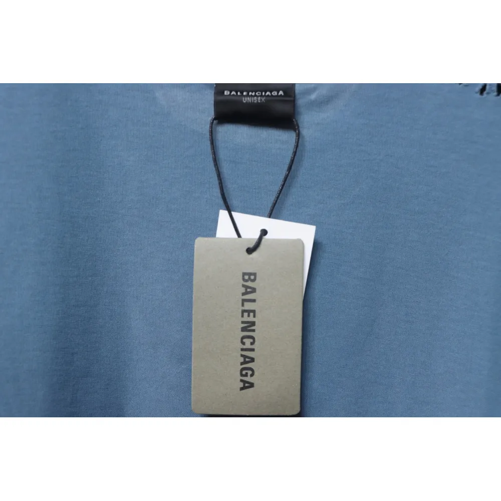 Balenciaga Masking Tape T-shirt Blue