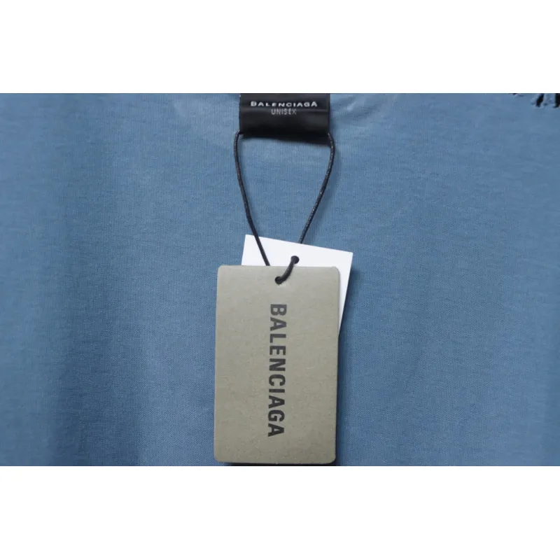 Balenciaga Masking Tape T-shirt Blue