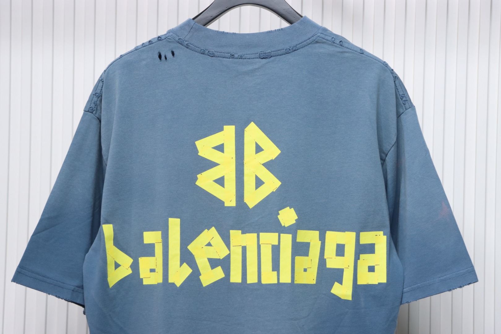 Balenciaga Masking Tape T-shirt Blue