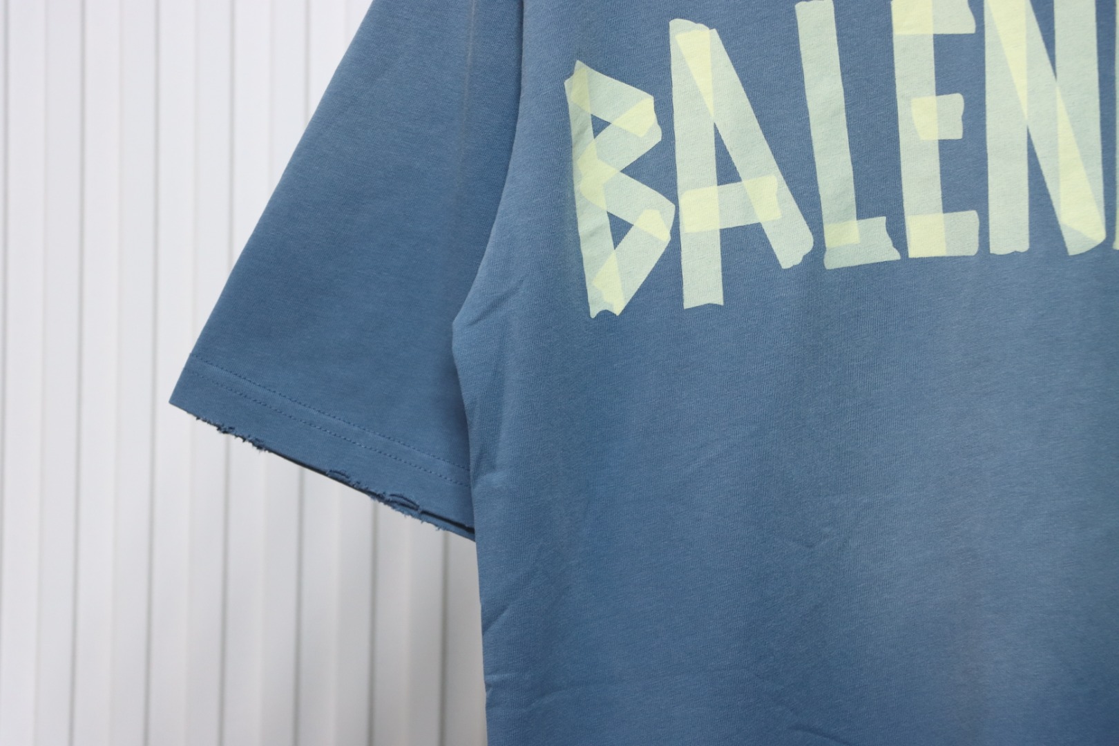 Balenciaga Masking Tape T-shirt Blue