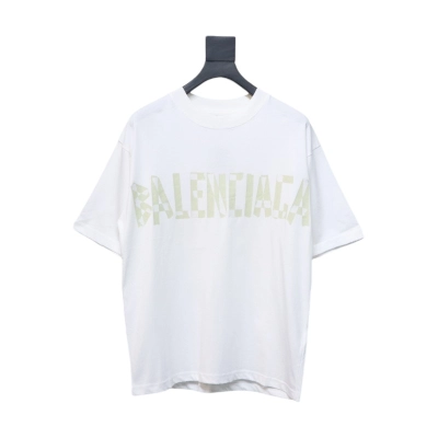 Balenciaga Masking Tape T-shirt White 01