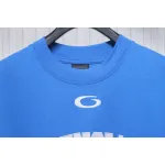 Balenciaga New Embroidered Size 01 Basketball T-shirt Blue