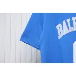 Balenciaga New Embroidered Size 01 Basketball T-shirt Blue