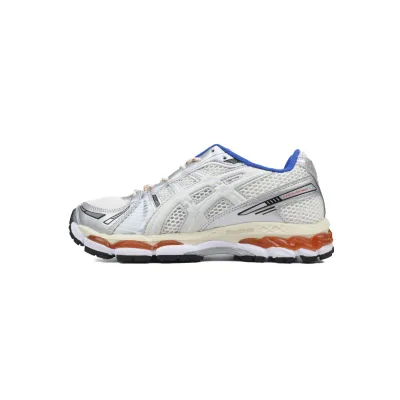 Asics Ronnie Fieg x Gel Kayano 12.1 'Cream Blue Orange' 1203A555-101 01