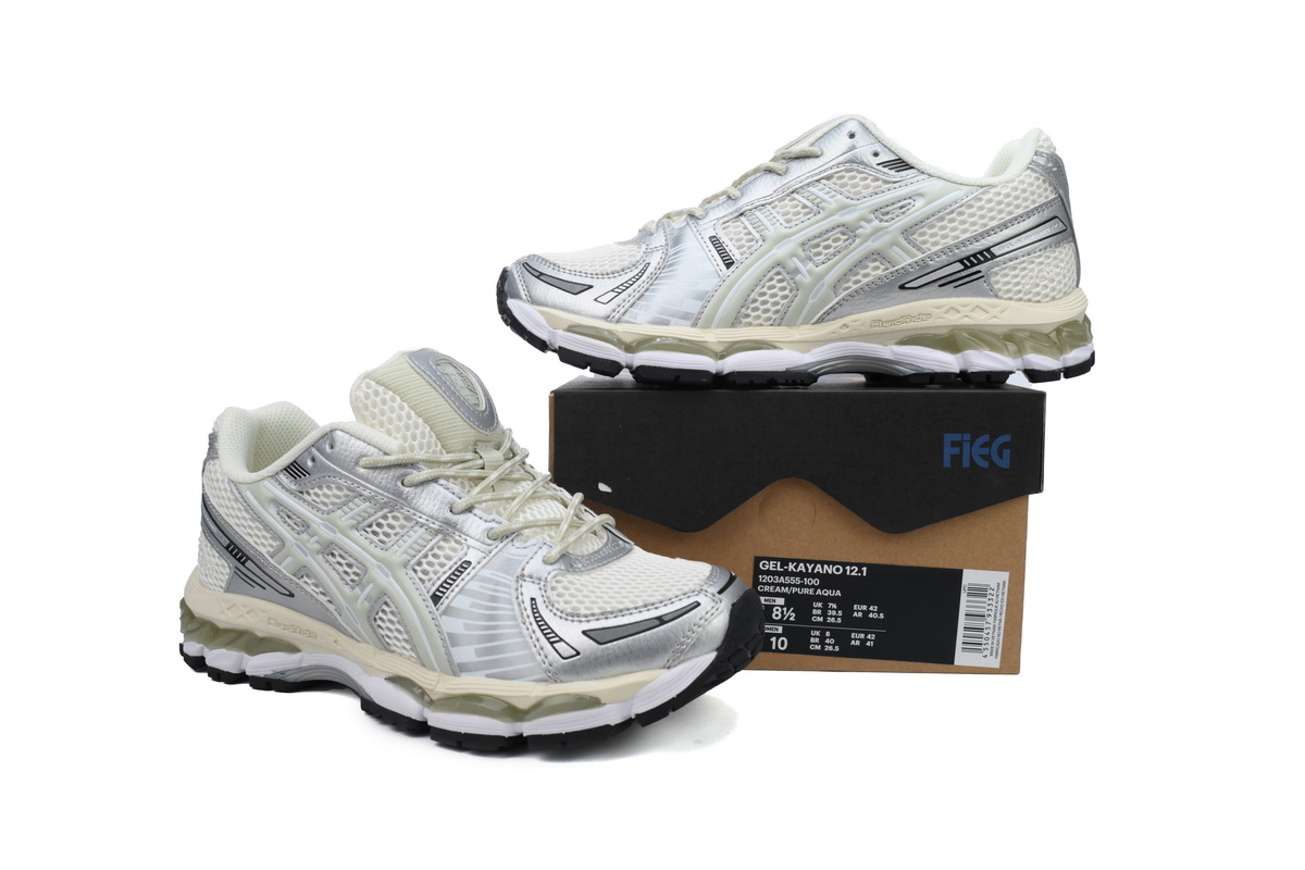 Asics Ronnie Fieg x Gel Kayano 12.1 'Cream Pure Aqua' 1203A555-100