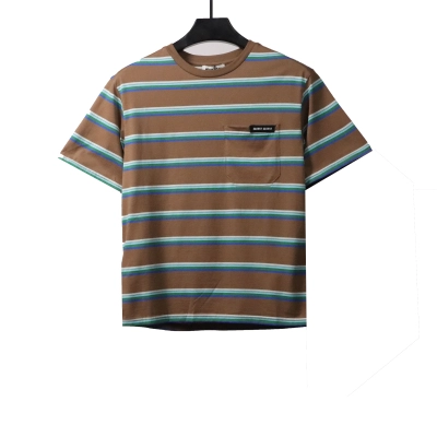 Miumiu Leather Label Pocket Knitted Short Sleeves 01