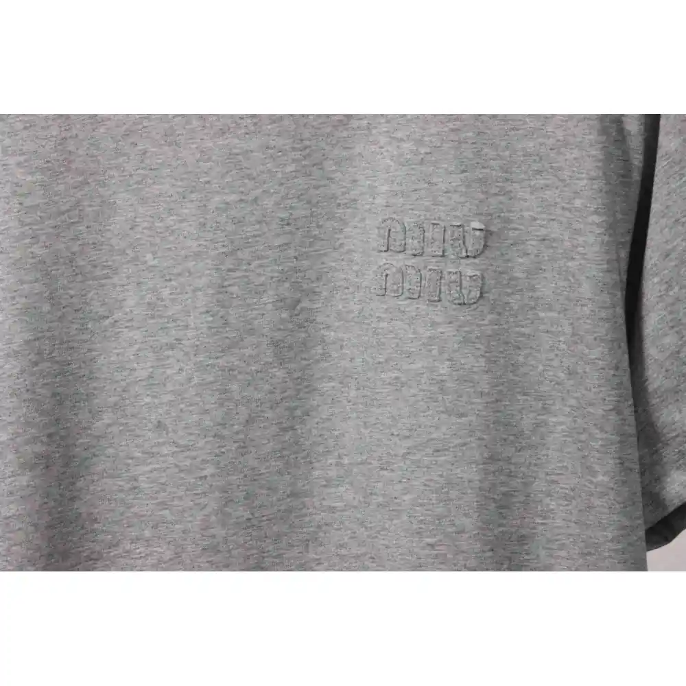 Miumiu Towel LOGO Embroidered T-shirt WM230698290
