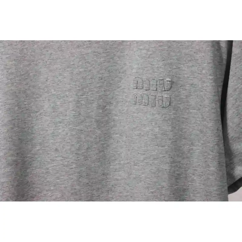Miumiu Towel LOGO Embroidered T-shirt WM230698290