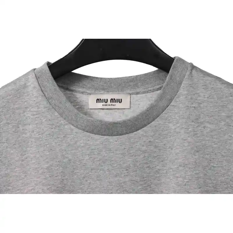 Miumiu Towel LOGO Embroidered T-shirt WM230698290